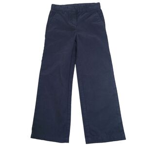 Izod Girls Navy Blue Uniform Pants Slim Fit Adjustable Waist Size 6 Slim